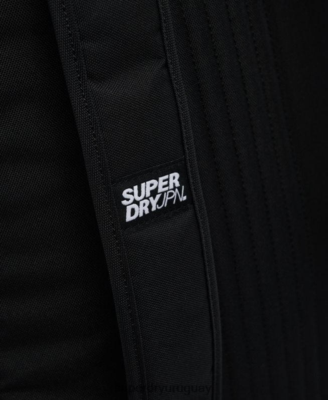 uy Superdry hombres mochila Montana con logo vintage negro DT2N8Z1837 accesorios