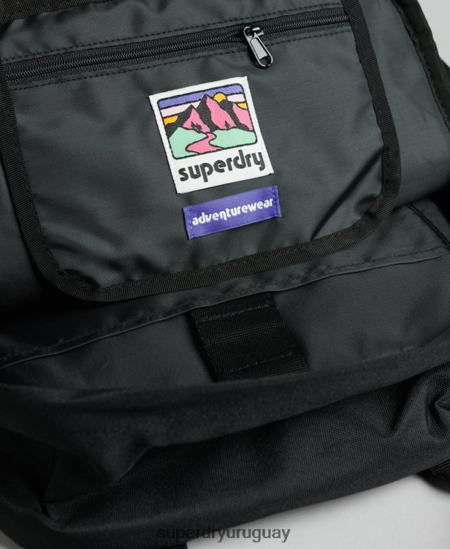 uy Superdry hombres mochila con asa superior gris oscuro DT2N8Z1654 accesorios