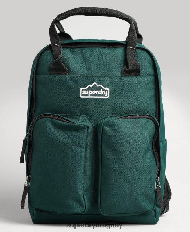 uy Superdry hombres mochila con asa superior verde DT2N8Z1822 accesorios