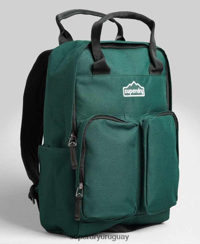 uy Superdry hombres mochila con asa superior verde DT2N8Z1822 accesorios