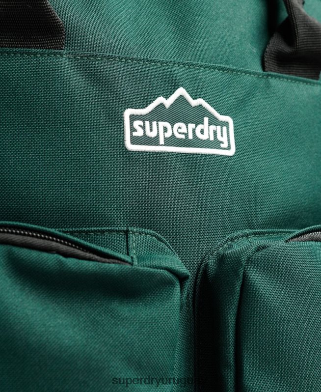 uy Superdry hombres mochila con asa superior verde DT2N8Z1822 accesorios