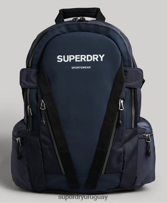 uy Superdry hombres mochila con gráfico de lona de montaña Armada DT2N8Z113 accesorios