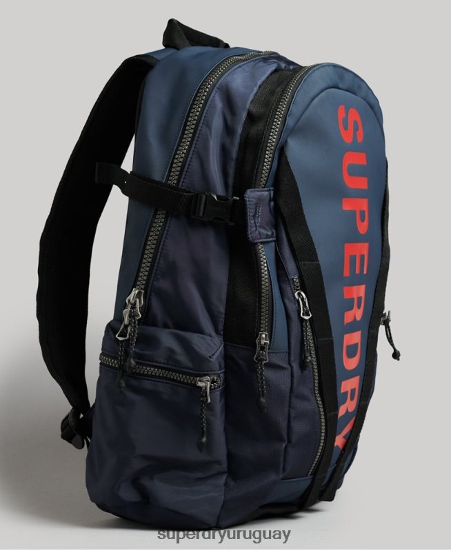 uy Superdry hombres mochila con gráfico de lona de montaña Armada DT2N8Z1728 accesorios