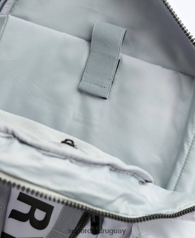 uy Superdry hombres mochila con gráfico de lona de montaña blanco DT2N8Z1610 accesorios