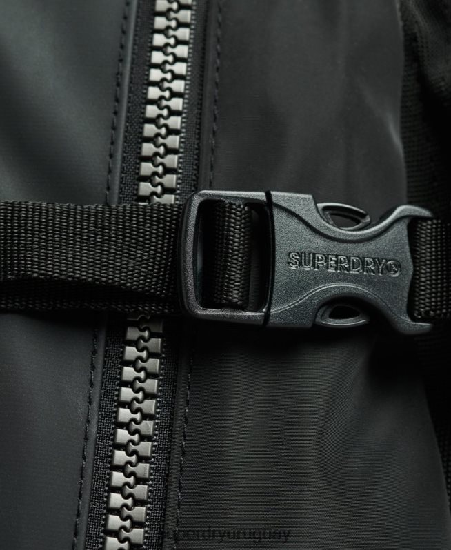 uy Superdry hombres mochila con gráfico de lona de montaña negro DT2N8Z1639 accesorios