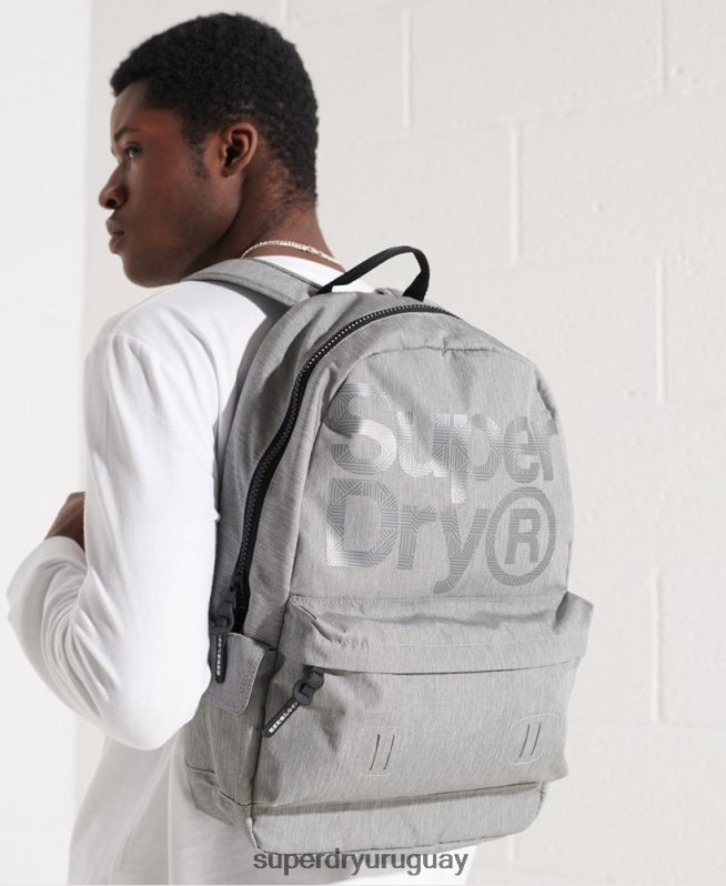 uy Superdry hombres mochila con logo gris DT2N8Z1852 accesorios