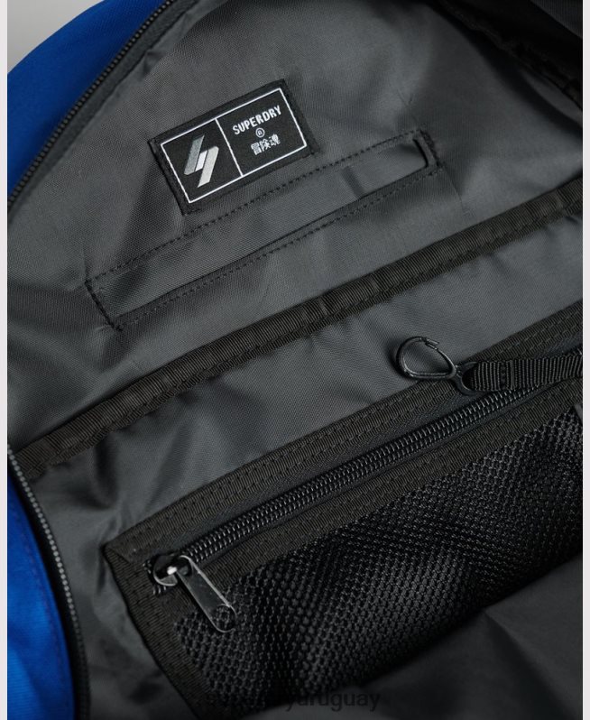 uy Superdry hombres mochila esencial montana azul DT2N8Z1652 accesorios