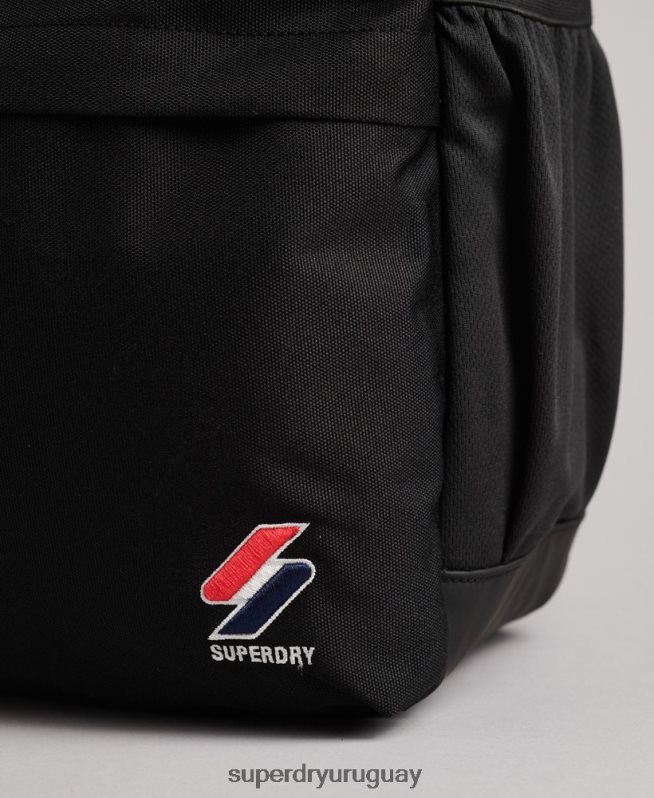 uy Superdry hombres mochila esencial montana negro DT2N8Z1632 accesorios