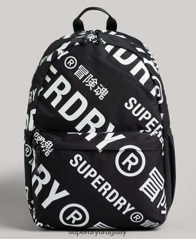 uy Superdry hombres mochila esencial montana negro DT2N8Z1733 accesorios