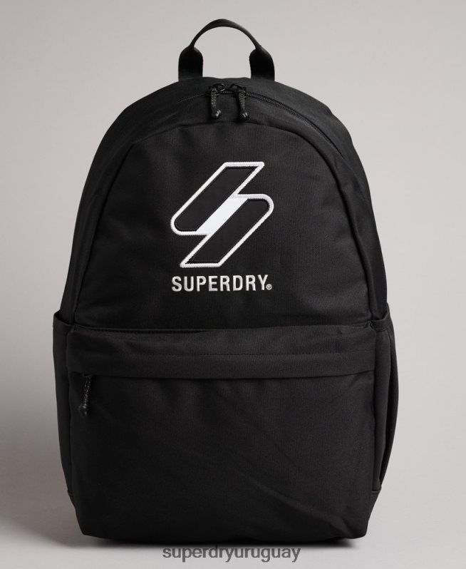 uy Superdry hombres mochila esencial montana negro DT2N8Z6375 accesorios