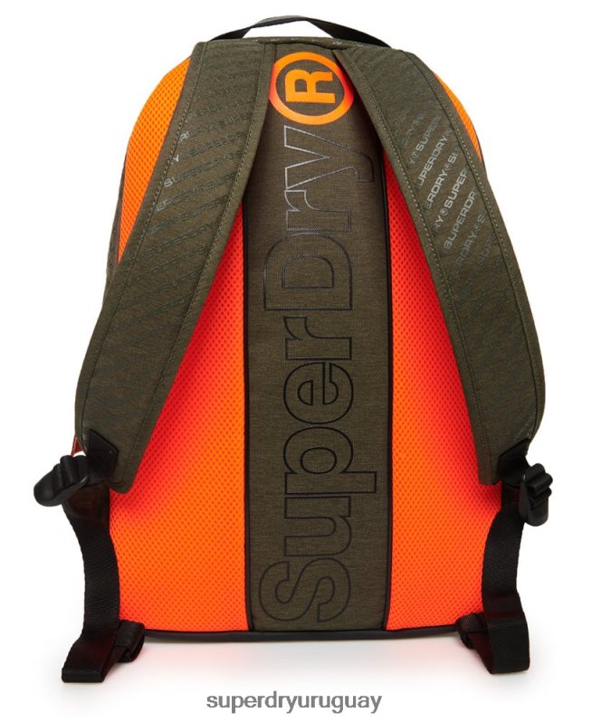 uy Superdry hombres mochila hueca montana verde DT2N8Z1861 accesorios