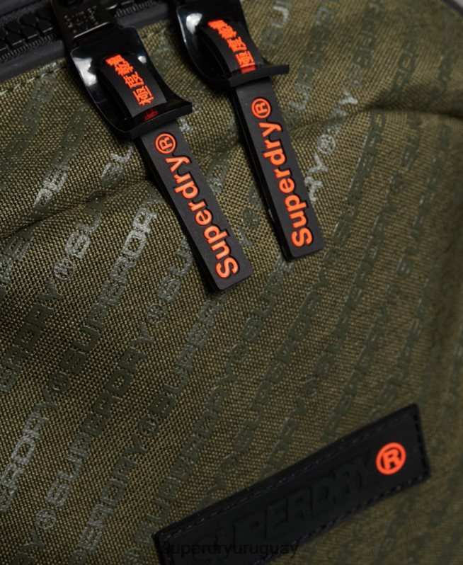 uy Superdry hombres mochila hueca montana verde DT2N8Z1861 accesorios