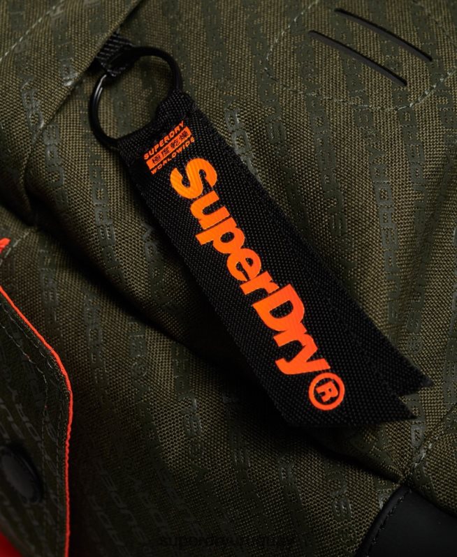 uy Superdry hombres mochila hueca montana verde DT2N8Z1861 accesorios