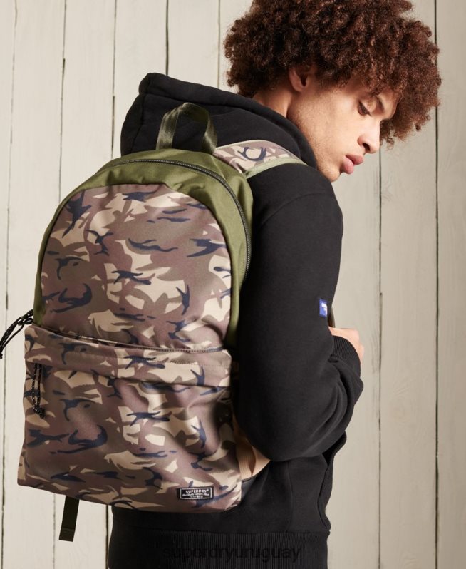 uy Superdry hombres mochila trek montana verde DT2N8Z6426 accesorios