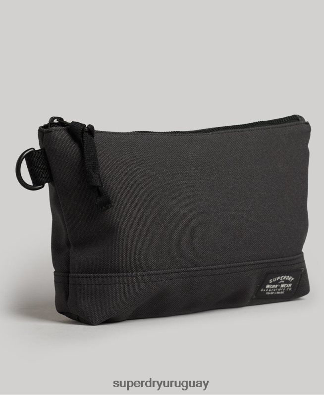 uy Superdry hombres neceser clásico gris oscuro DT2N8Z1873 accesorios