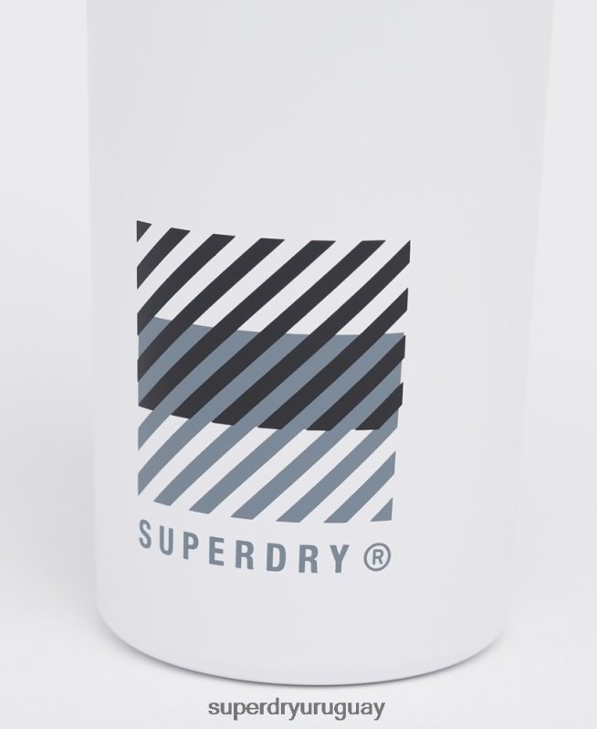 uy Superdry hombres botella de acero de entrenamiento blanco DT2N8Z5368 accesorios