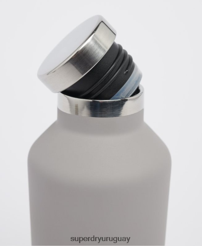 uy Superdry hombres botella de acero de entrenamiento gris DT2N8Z1828 accesorios