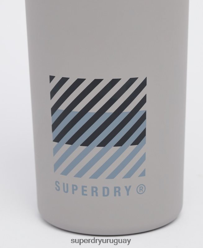uy Superdry hombres botella de acero de entrenamiento gris DT2N8Z1828 accesorios