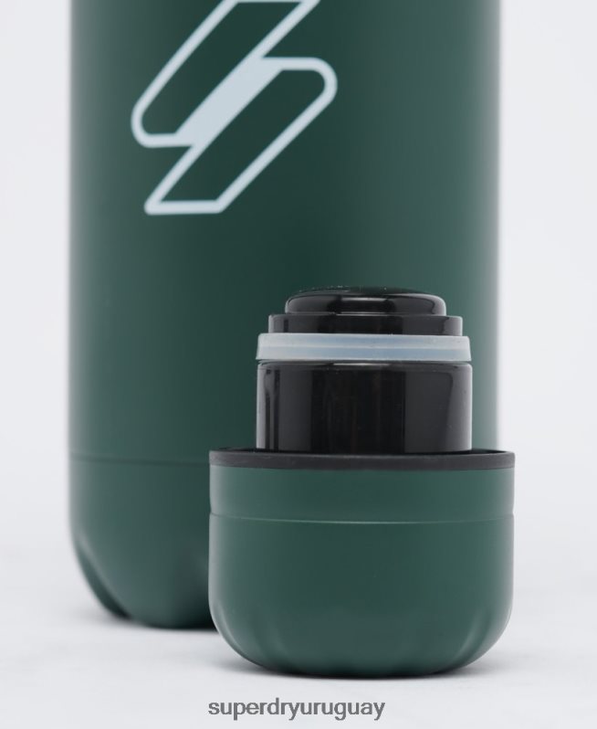 uy Superdry hombres botella de agua de estilo deportivo verde DT2N8Z1878 accesorios
