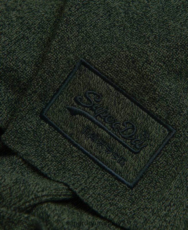 uy Superdry hombres bufanda clásica con logo vintage verde DT2N8Z1879 accesorios