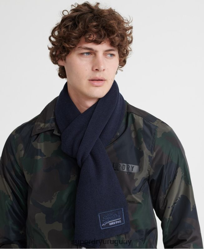 uy Superdry hombres bufanda con etiqueta naranja Armada DT2N8Z1857 accesorios