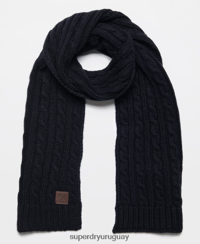 uy Superdry hombres bufanda de cabo arrastrero Armada DT2N8Z6409 accesorios
