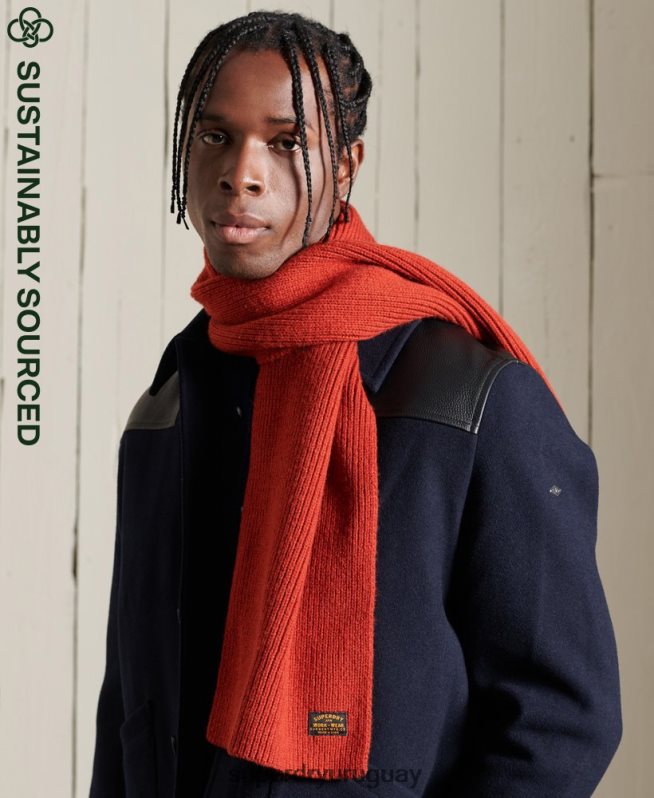 uy Superdry hombres bufanda de radar rojo DT2N8Z1817 accesorios