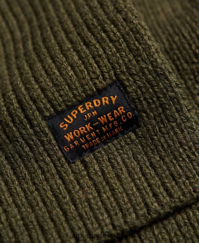 uy Superdry hombres bufanda de radar verde DT2N8Z1819 accesorios