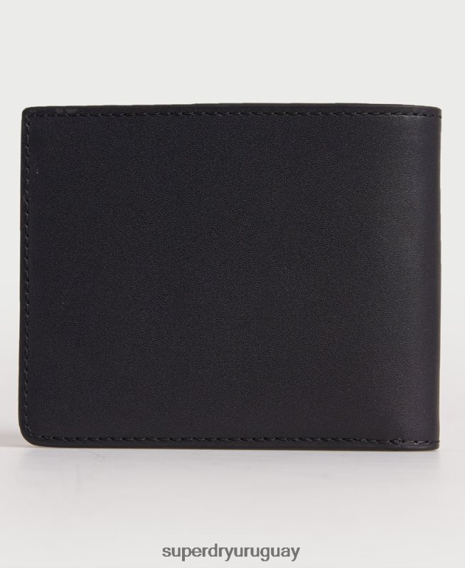 uy Superdry hombres billetera de cuero plegable nyc negro DT2N8Z1773 accesorios