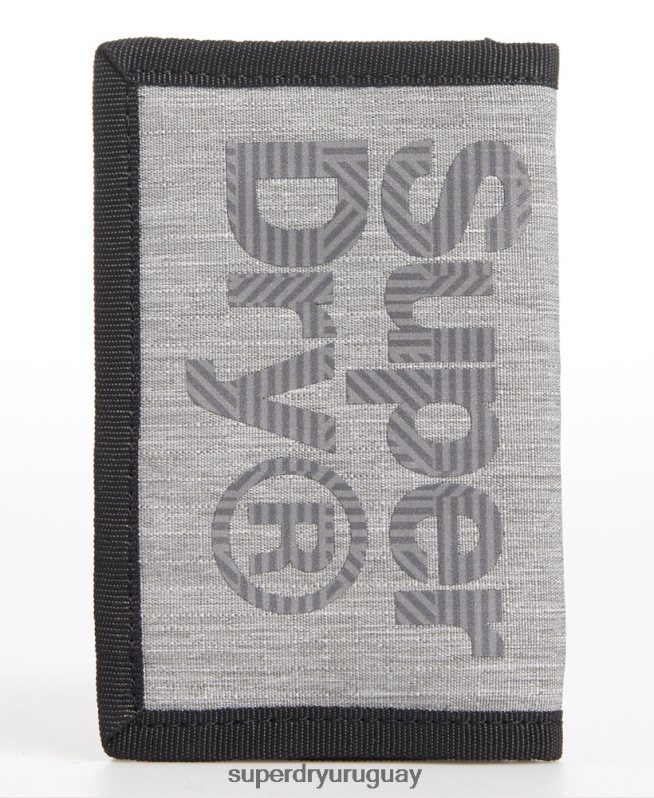 uy Superdry hombres cartera con logo gris DT2N8Z6442 accesorios