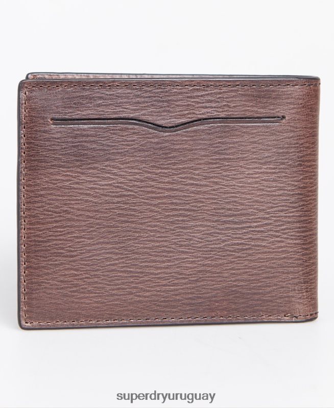 uy Superdry hombres cartera de dos pliegues en caja benson marrón DT2N8Z6429 accesorios