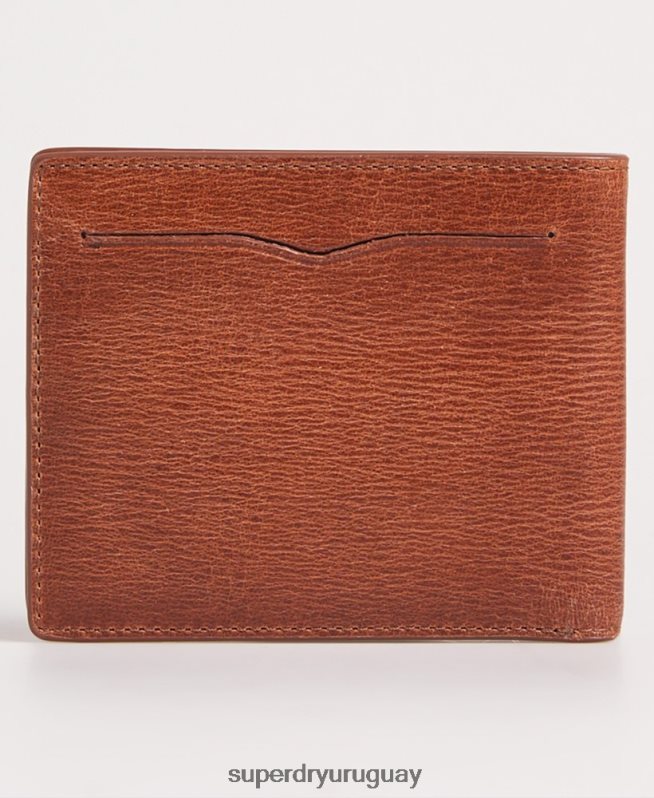 uy Superdry hombres cartera de dos pliegues en caja benson marrón DT2N8Z6430 accesorios