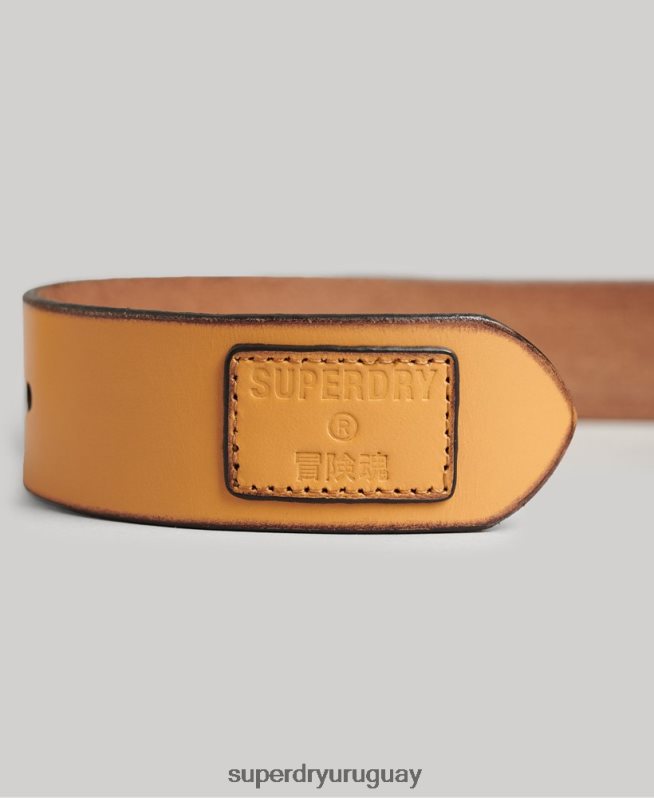 uy Superdry hombres caja de regalo con cinturón de cuero repujado broncearse DT2N8Z1650 accesorios