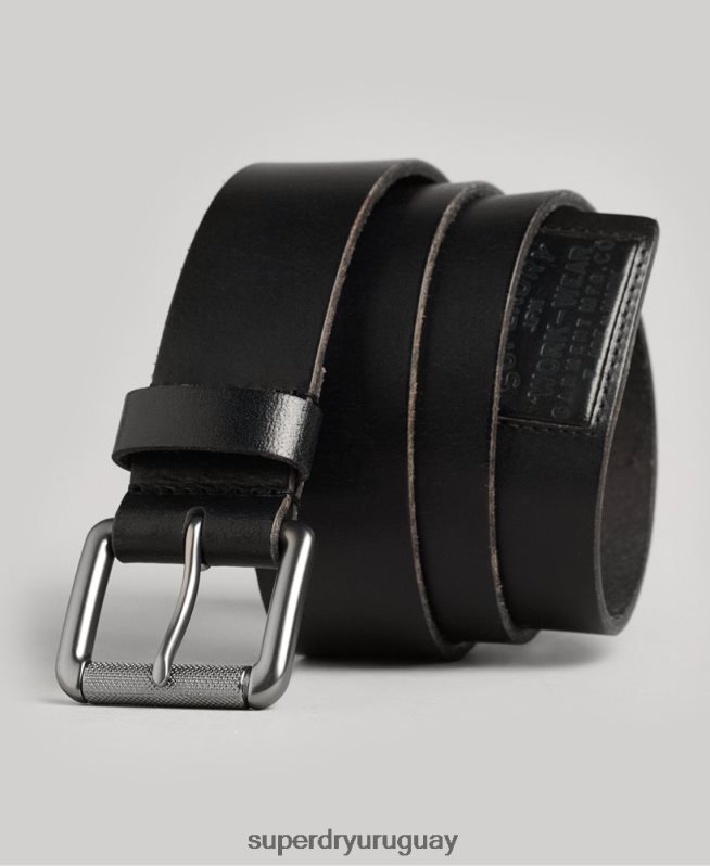 uy Superdry hombres cinturón de insignia negro DT2N8Z1870 accesorios