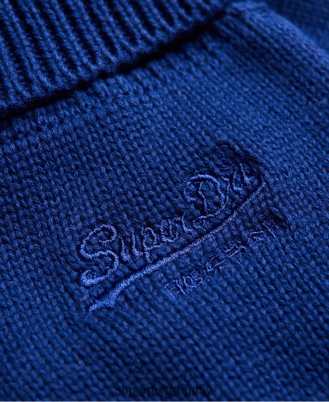 uy Superdry hombres guantes clásicos con logo vintage azul DT2N8Z1800 accesorios