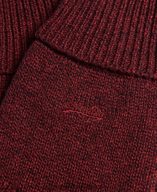uy Superdry hombres guantes con logo vintage rojo DT2N8Z1724 accesorios