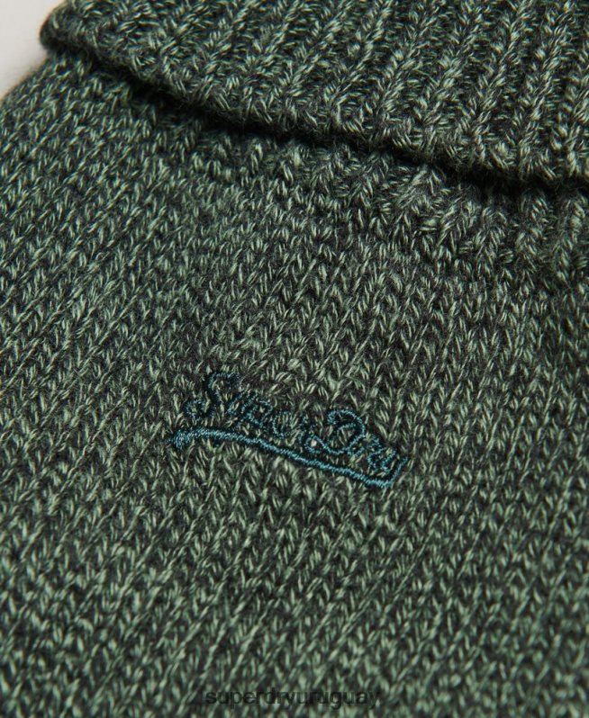 uy Superdry hombres guantes con logo vintage verde DT2N8Z1723 accesorios