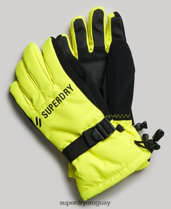 uy Superdry hombres guantes de nieve amarillo DT2N8Z1388 accesorios