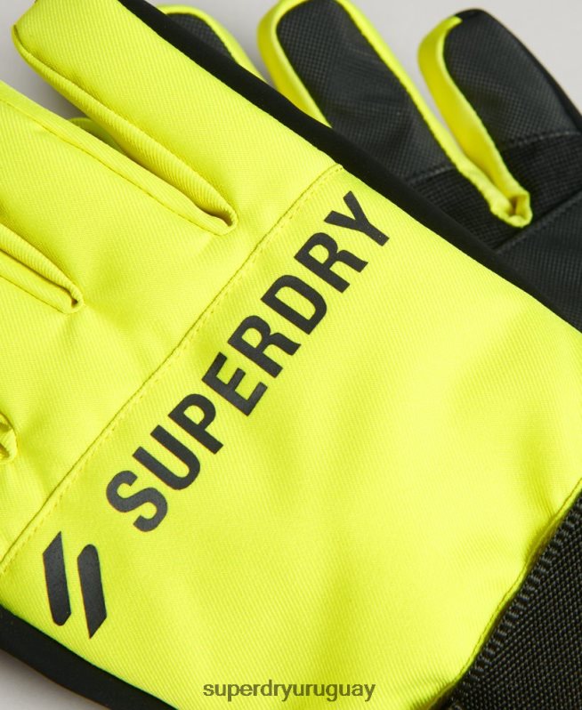 uy Superdry hombres guantes de nieve amarillo DT2N8Z1388 accesorios