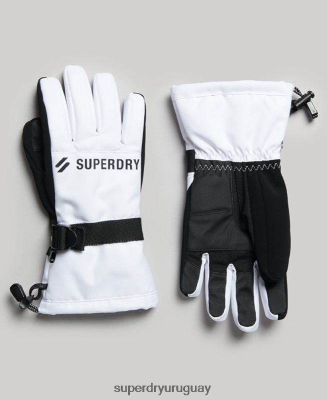 uy Superdry hombres guantes de nieve blanco DT2N8Z1381 accesorios