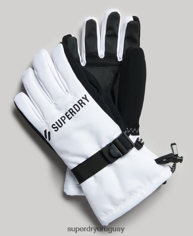 uy Superdry hombres guantes de nieve blanco DT2N8Z1381 accesorios