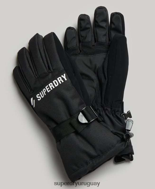 uy Superdry hombres guantes de nieve negro DT2N8Z1390 accesorios