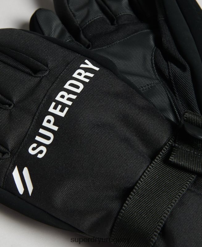 uy Superdry hombres guantes de nieve negro DT2N8Z1390 accesorios