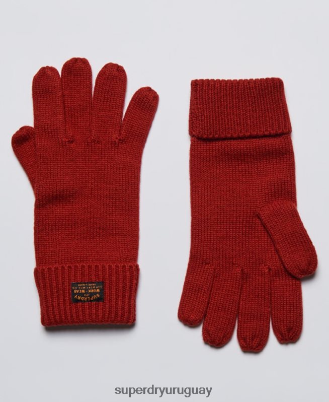 uy Superdry hombres guantes de radar rojo DT2N8Z6392 accesorios