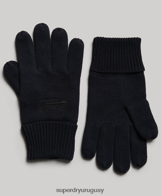 uy Superdry hombres guantes lisos esenciales Armada DT2N8Z1705 accesorios