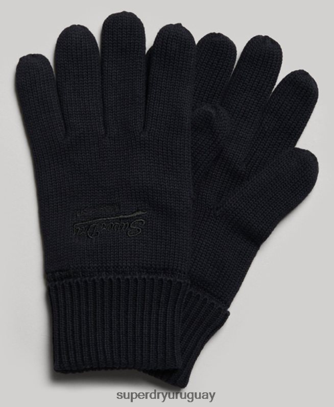 uy Superdry hombres guantes lisos esenciales Armada DT2N8Z1705 accesorios