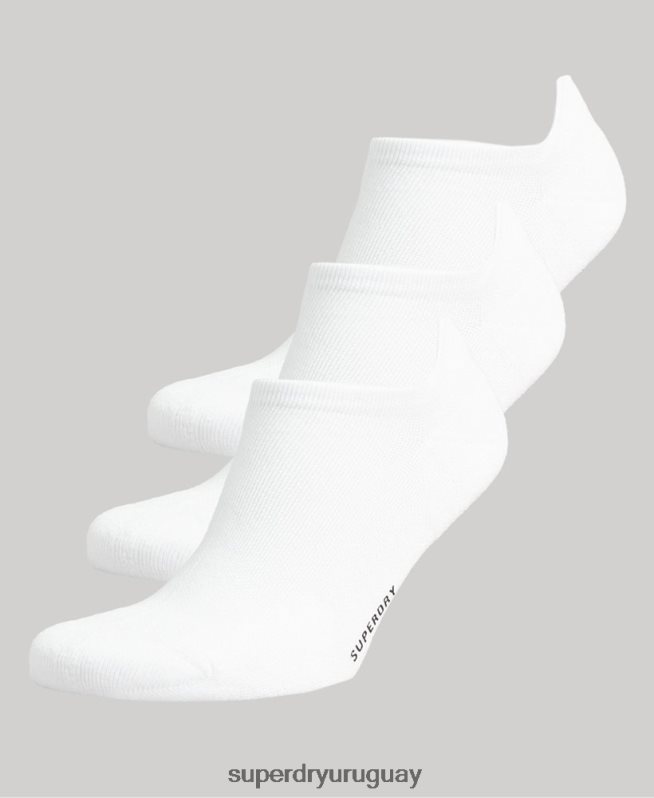 uy Superdry hombres Pack de calcetines deportivos de algodón orgánico blanco DT2N8Z1678 accesorios