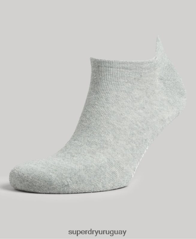 uy Superdry hombres Pack de calcetines deportivos de algodón orgánico gris DT2N8Z1659 accesorios
