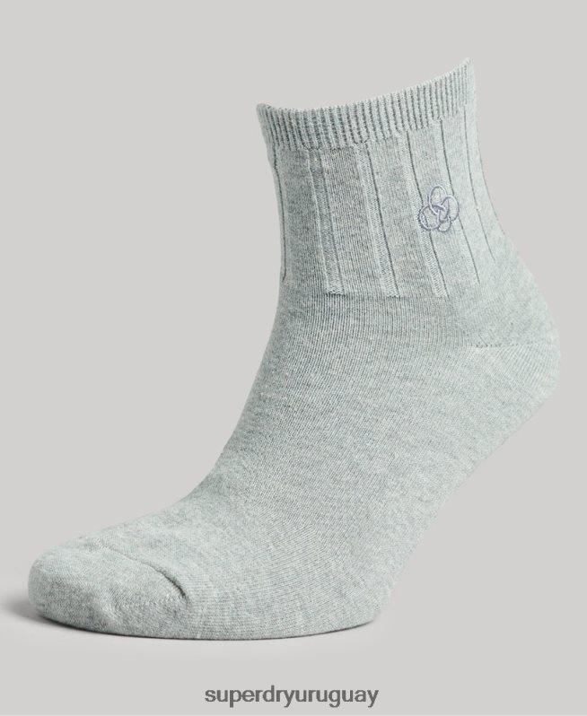 uy Superdry hombres Pack de calcetines tobilleros de algodón orgánico negro DT2N8Z1642 accesorios