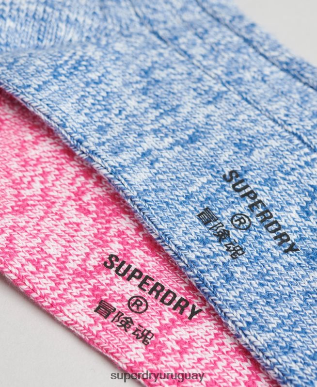 uy Superdry hombres Pack de calcetines torcidos de algodón orgánico multi DT2N8Z1766 accesorios